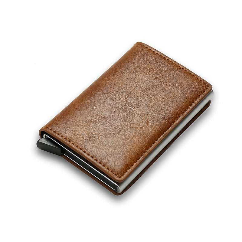 Credit Card Holder Smart Minimalist Wallet Pocket Men Women Slim Cardholder Bank Secure Creditcard Case - AMIR BAGS INDIA PRIVATE LIMITED