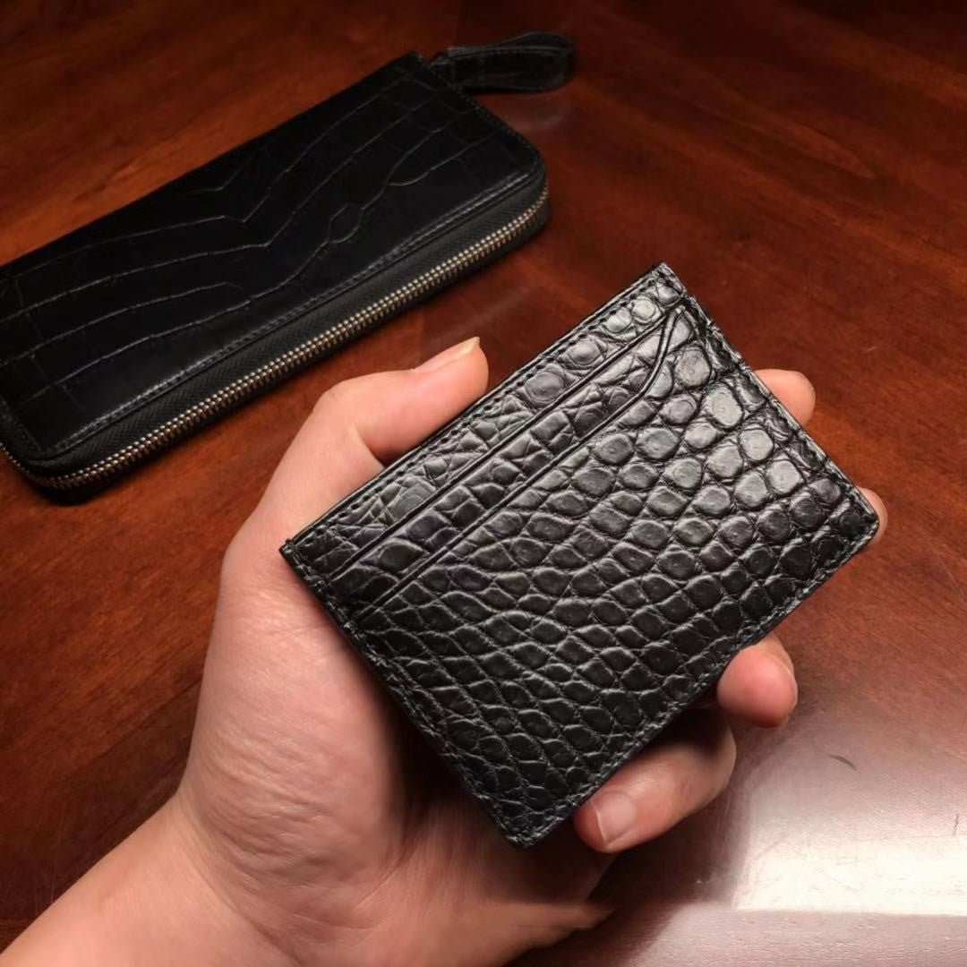 Crocodile Pattern Genuine Leather Fashionable Men's Multi Card Wallet - AMIR BAGS INDIA PRIVATE LIMITED
