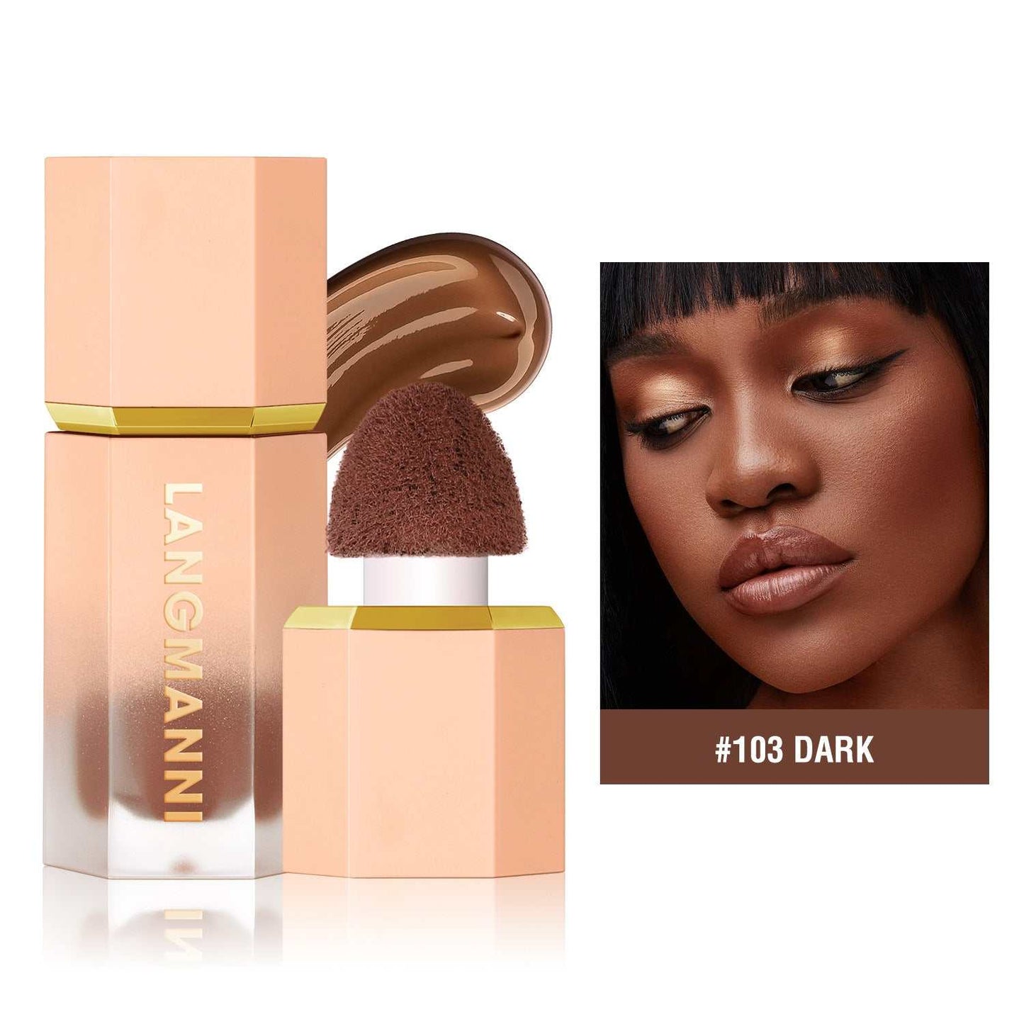 Cross - border Langmanni Three - color Liquid Repair Face Three - dimensional Deepening Contour Side Shadow Repair Makeup - AMIR BAGS INDIA PRIVATE LIMITED