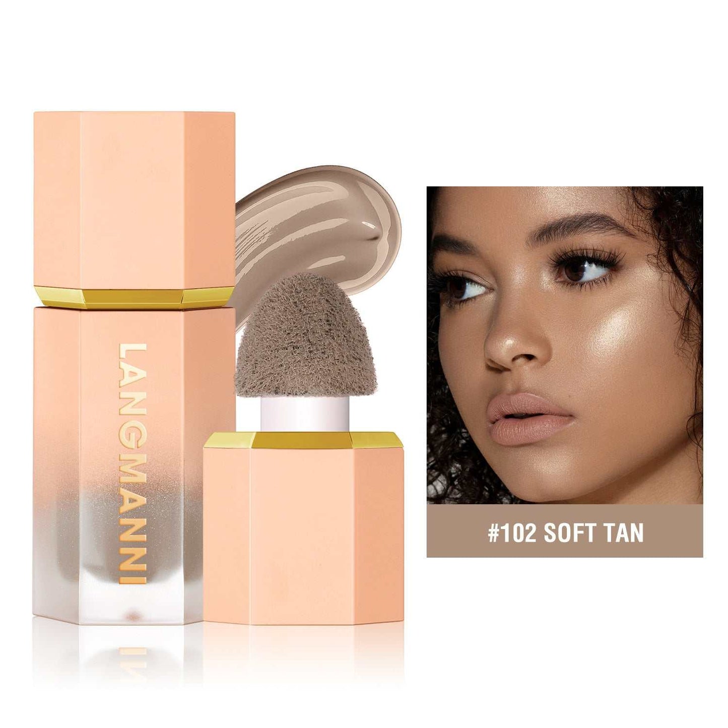 Cross - border Langmanni Three - color Liquid Repair Face Three - dimensional Deepening Contour Side Shadow Repair Makeup - AMIR BAGS INDIA PRIVATE LIMITED