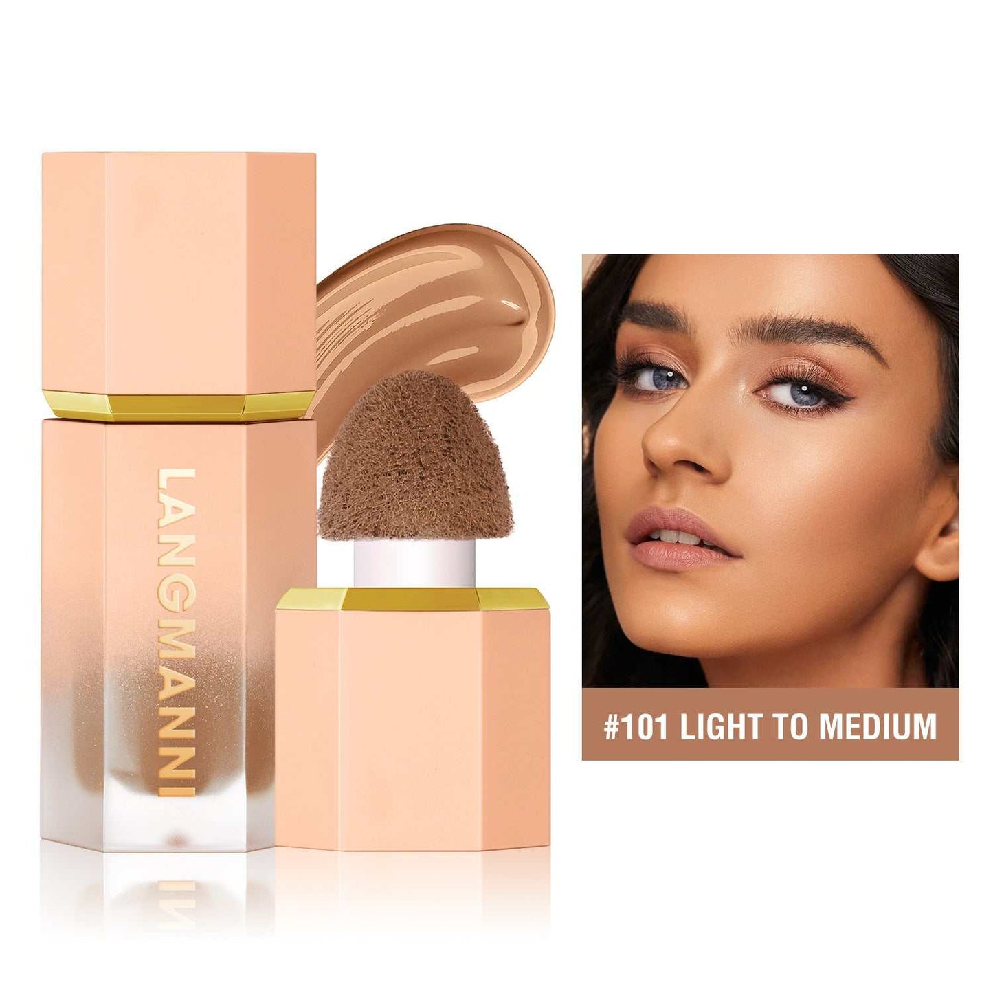 Cross - border Langmanni Three - color Liquid Repair Face Three - dimensional Deepening Contour Side Shadow Repair Makeup - AMIR BAGS INDIA PRIVATE LIMITED