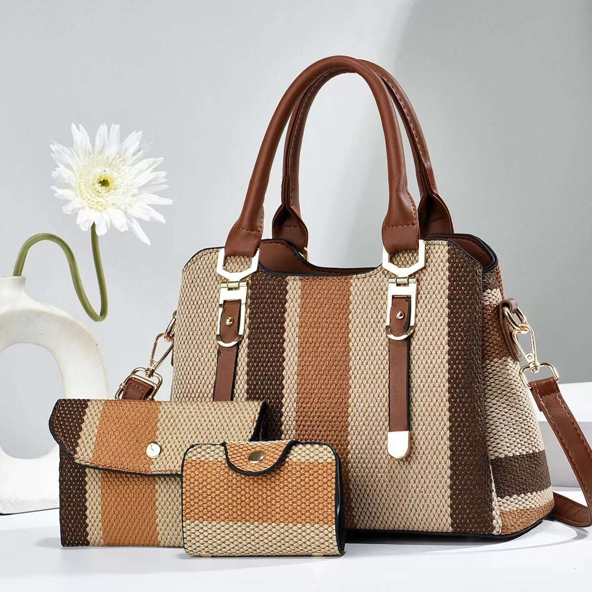 Crossbody Large Capacity New Son And Mother Canvas Contrast Color HandProduct information:Lining texture: PUApplicable scenarios: Daily matchingColor: Style 1, Style 2, Style 3, style 4, style 5, Style 6, style 7, Style 8Outer bag typeDropshipmanAMIR BAGS INDIA PRIVATE LIMITEDnull
