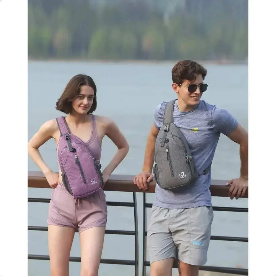 Crossbody Sling Backpack Sling Bag Travel Hiking Chest Bag Daypack - AMIR BAGS INDIA PRIVATE LIMITED
