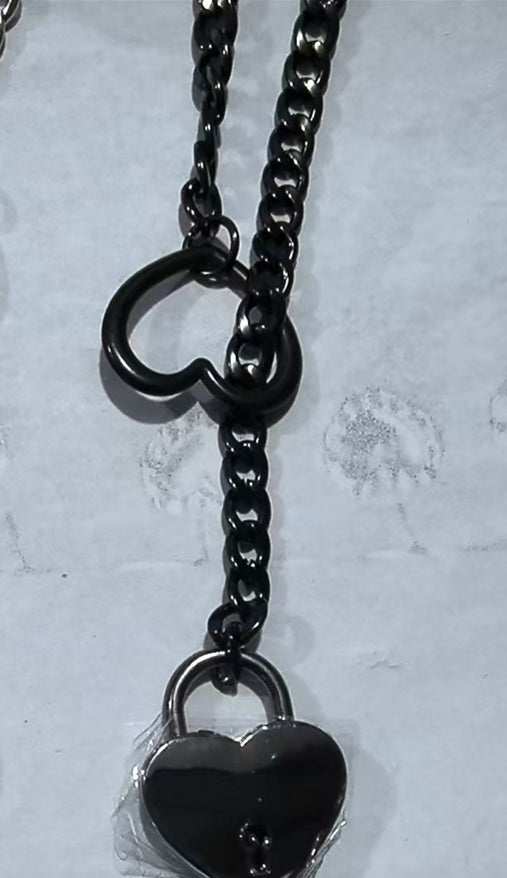 Cuban Adjustable Heart Shaped Necklace - AMIR BAGS INDIA PRIVATE LIMITED