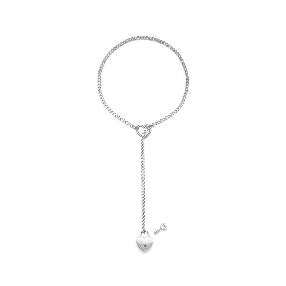 Cuban Adjustable Heart Shaped Necklace - AMIR BAGS INDIA PRIVATE LIMITED