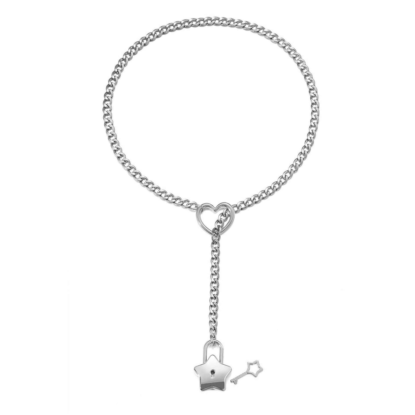 Cuban Adjustable Heart Shaped Necklace - AMIR BAGS INDIA PRIVATE LIMITED