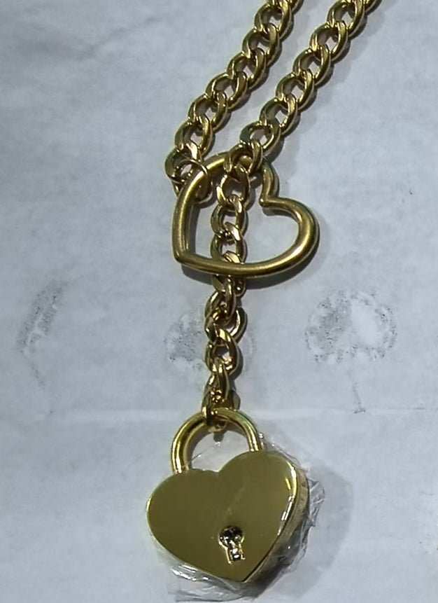 Cuban Adjustable Heart Shaped Necklace - AMIR BAGS INDIA PRIVATE LIMITED