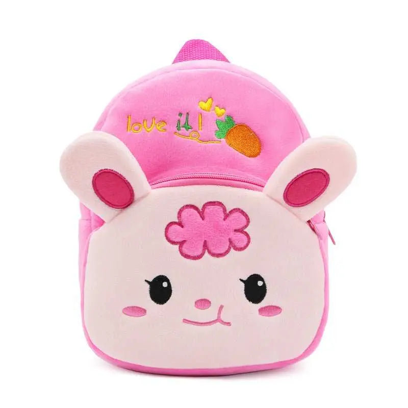 Cute Cartoon Animal Radish Rabbit Plush Backpack - AMIR BAGS INDIA PRIVATE LIMITED