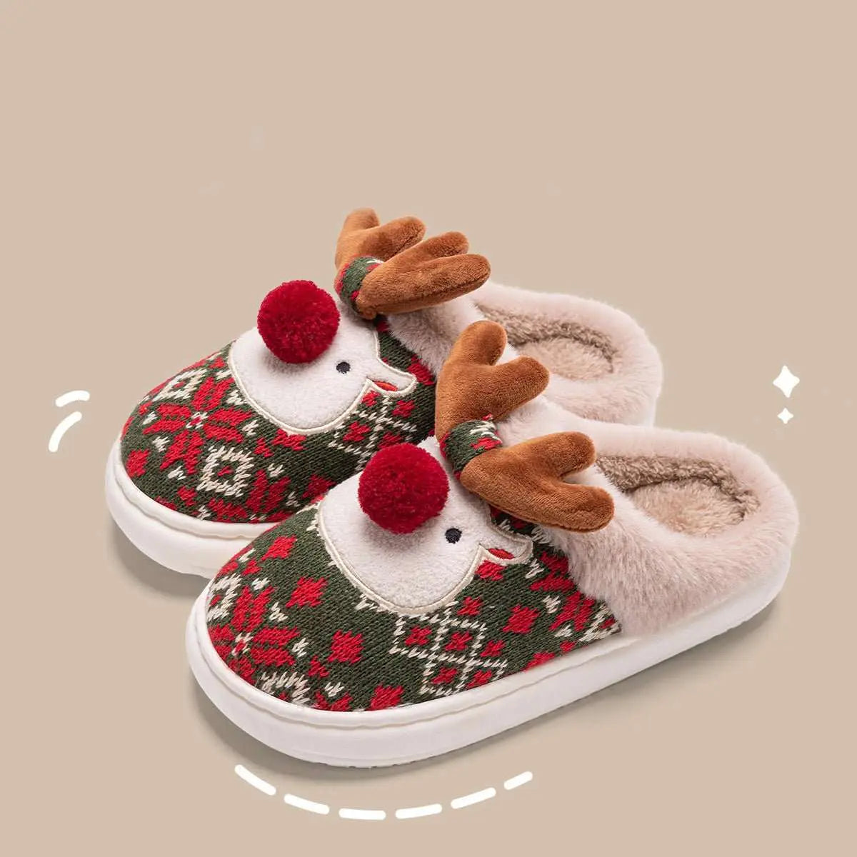 Cute Christmas Elk Plush Slippers Winter Ins Fashion Non-slip Floor BeOverview:Unique design, stylish and beautiful.Good material, comfortable feet.A variety of colors, any choice.Specification:Shoe upper material: fabricSole material:DropshipmanAMIR BAGS INDIA PRIVATE LIMITEDnull