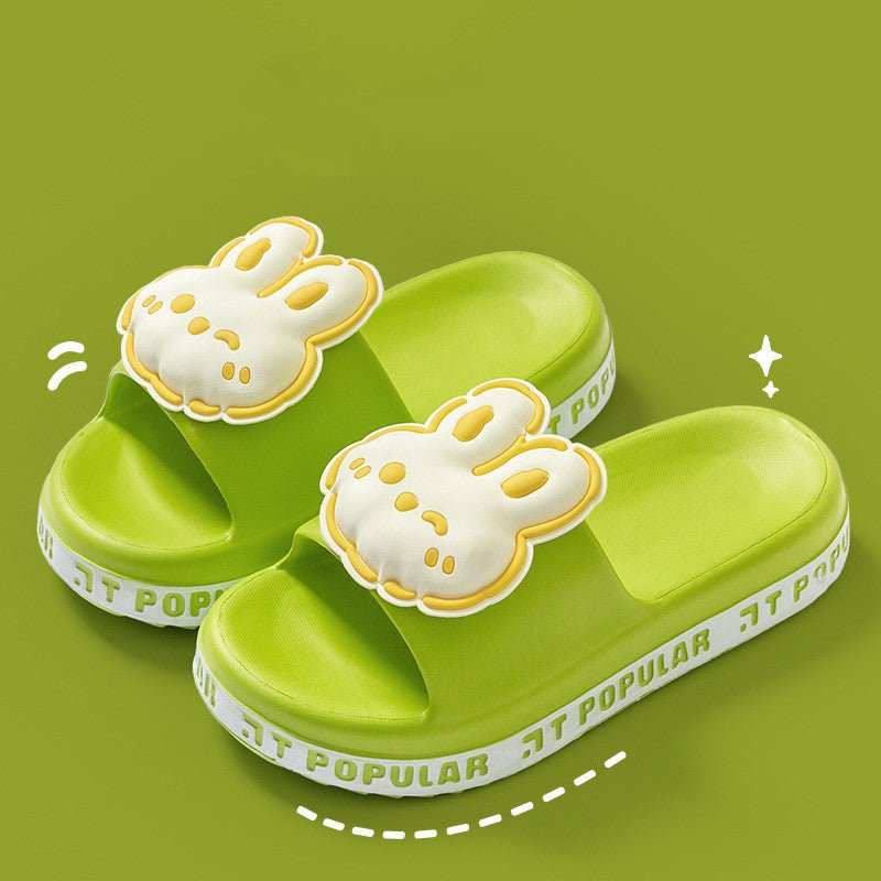Cute Rabbit Slippers For Women Summer Fashion Letter Garden Shoes Indoor Anti - Slip Floor Bathroom Bathing Home Slipper - AMIR BAGS INDIA PRIVATE LIMITED