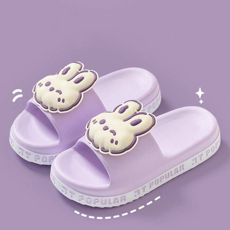 Cute Rabbit Slippers For Women Summer Fashion Letter Garden Shoes Indoor Anti - Slip Floor Bathroom Bathing Home Slipper - AMIR BAGS INDIA PRIVATE LIMITED