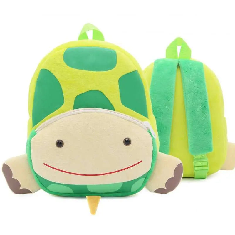 Cute Zoo Children's Schoolbag Backpack Plush Animal Turtle - AMIR BAGS INDIA PRIVATE LIMITED