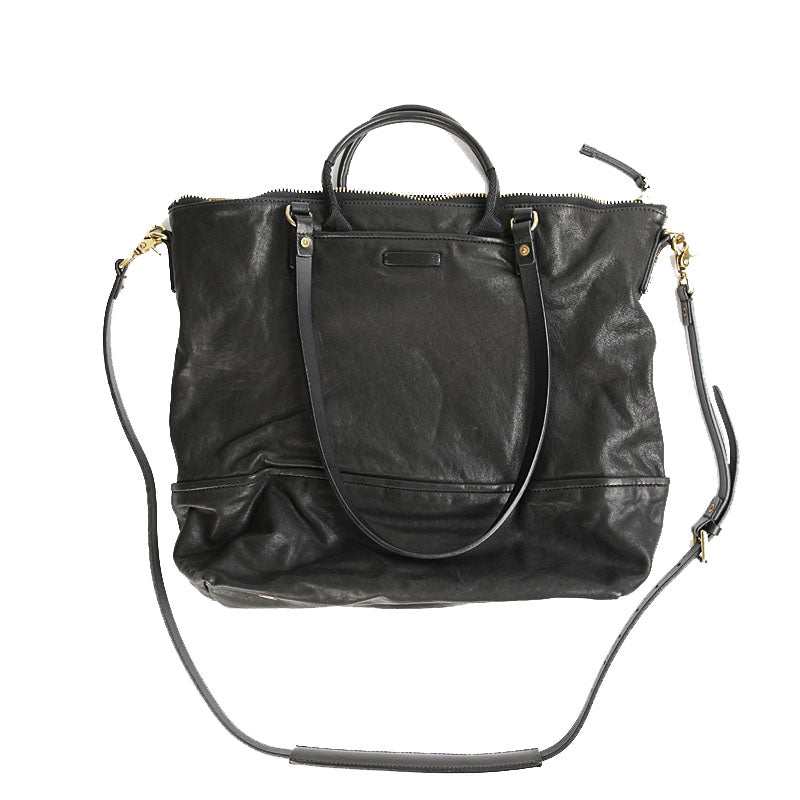 Daily Outdoor Large - capacity Travel Handmade Vegetable Tanned Cowhide Handbag Shoulder Tote Bag - AMIR BAGS INDIA PRIVATE LIMITED