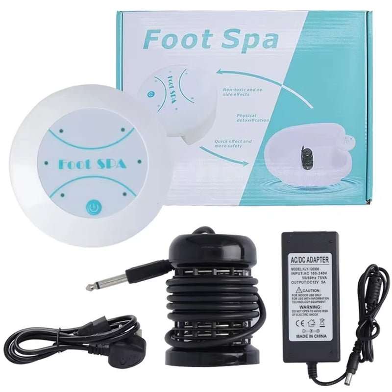 Detox Ionic Foot Spa Bath Massager Electric Mini Footbath Cleanse Machines Vibrating Whirlpool Care Arrays Aqua Health Therapy - AMIR BAGS INDIA PRIVATE LIMITED