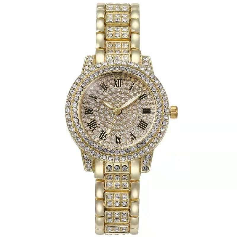 Diamond - encrusted Casual Fashion Women's Watch - AMIR BAGS INDIA PRIVATE LIMITED