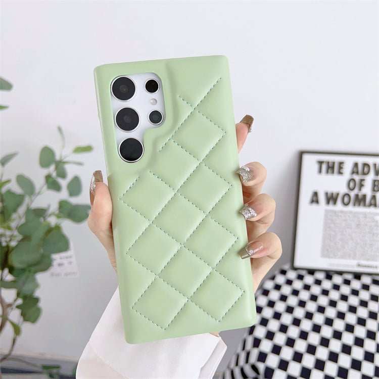 Diamond Plaid Phone Case Leather Phone Protective Case - AMIR BAGS INDIA PRIVATE LIMITED