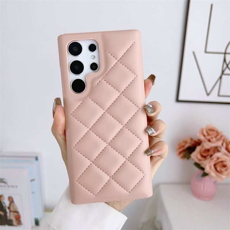 Diamond Plaid Phone Case Leather Phone Protective Case - AMIR BAGS INDIA PRIVATE LIMITED