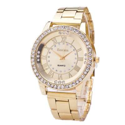 Diamond - studded mesh plate Personality scale High - grade steel belt sports and leisure watch - AMIR BAGS INDIA PRIVATE LIMITED