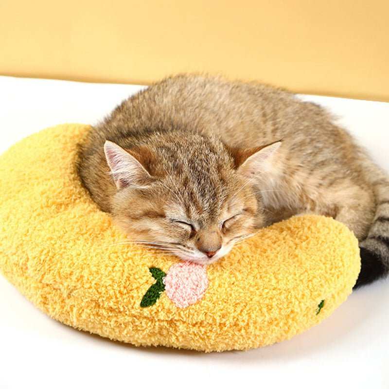 Dog Cat Sleeping Moon Pillow Small Dog Plush Pillow - AMIR BAGS INDIA PRIVATE LIMITED