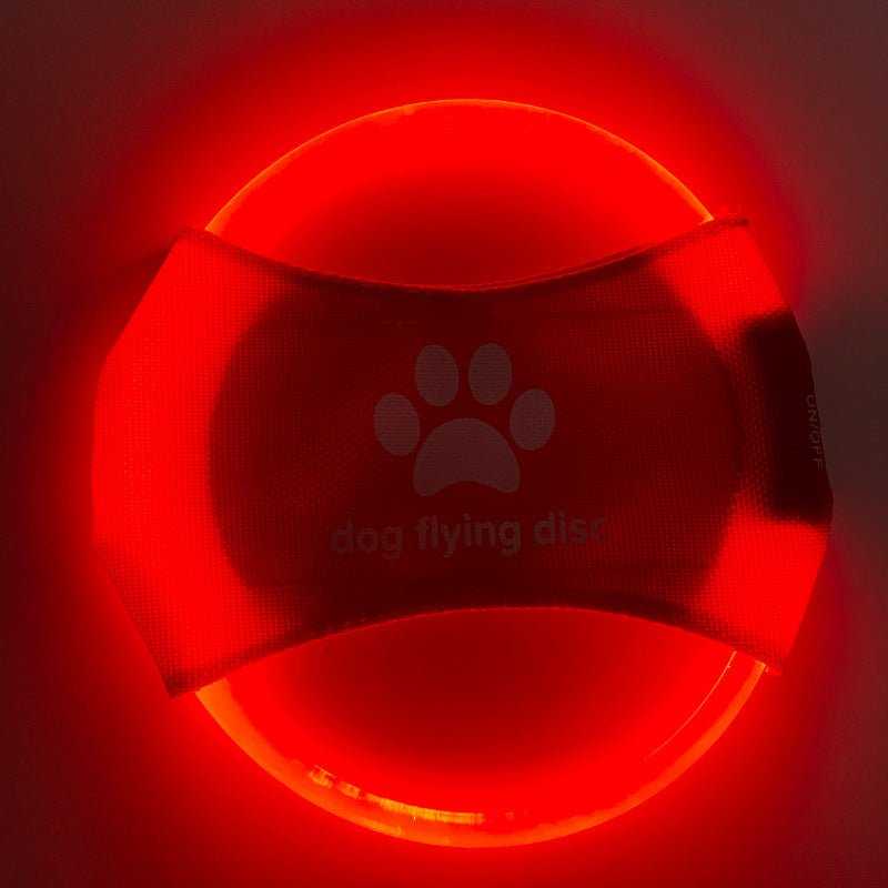 Dog Flying Discs Light Glowing LED LuminousTrainning Interactive Toys Game Flying Discs Dog Toy Pet Dog Accessories Pet Products - AMIR BAGS INDIA PRIVATE LIMITED