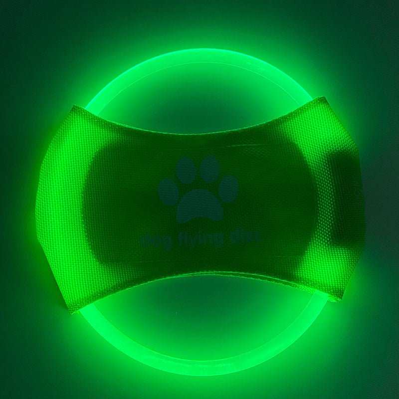Dog Flying Discs Light Glowing LED LuminousTrainning Interactive Toys Game Flying Discs Dog Toy Pet Dog Accessories Pet Products - AMIR BAGS INDIA PRIVATE LIMITED