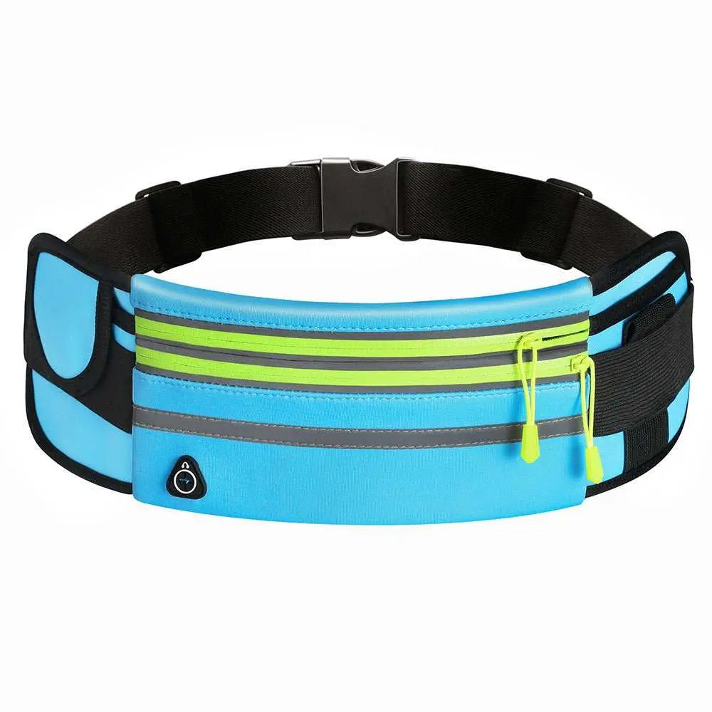 Double Zippers Waist Bags Waterproof Sports Running Fanny Pack - AMIR BAGS INDIA PRIVATE LIMITED