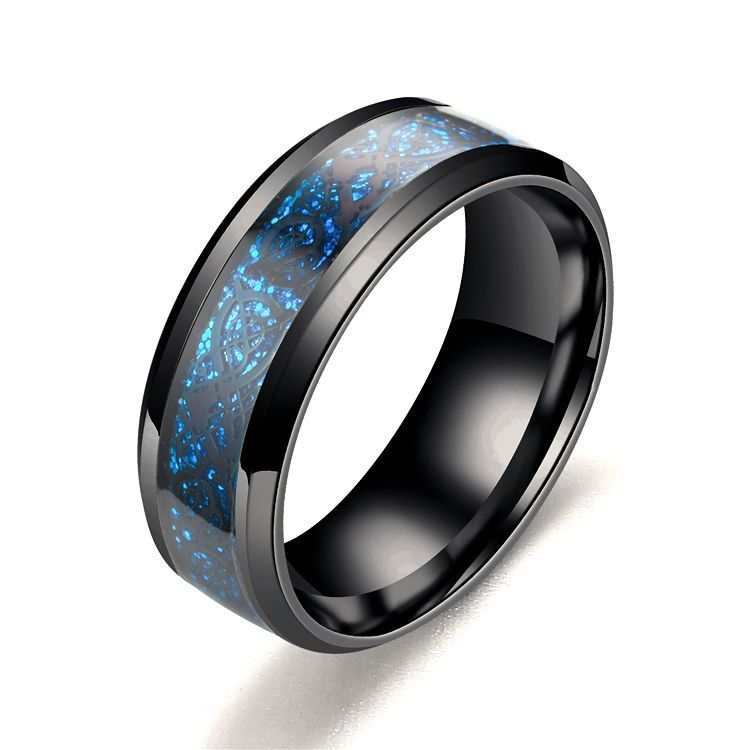 Dragon Pattern Rings Men Stainless Steel Ring Jewelry - AMIR BAGS INDIA PRIVATE LIMITED