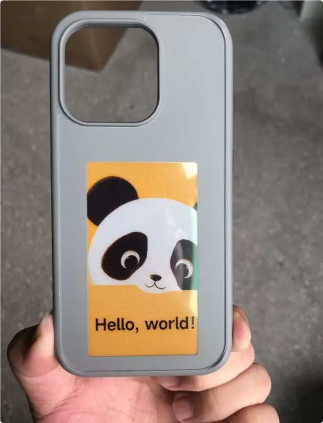 E - ink Screen Phone Case Unlimited Screen Projection Personalized Phone Cover Battery Free New Designer Luxury Phone Case - AMIR BAGS INDIA PRIVATE LIMITED