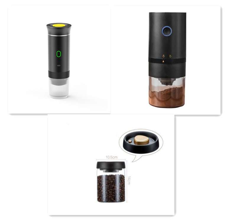 Electric Grinder Coffee Travel Handy 3 In1 Espresso Portable Coffee Espresso Maker Machine Cafe Portable Capsule Coffee Machine Kitchen Gadgets - AMIR BAGS INDIA PRIVATE LIMITED