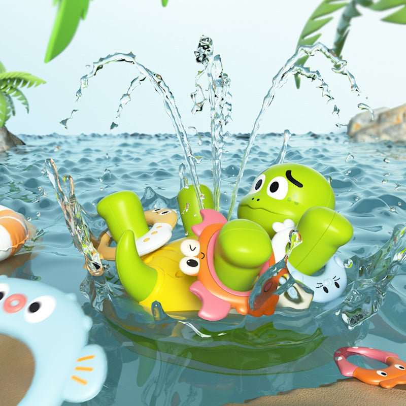 Electric Water Spray Rotating Turtle Water Toy - AMIR BAGS INDIA PRIVATE LIMITED