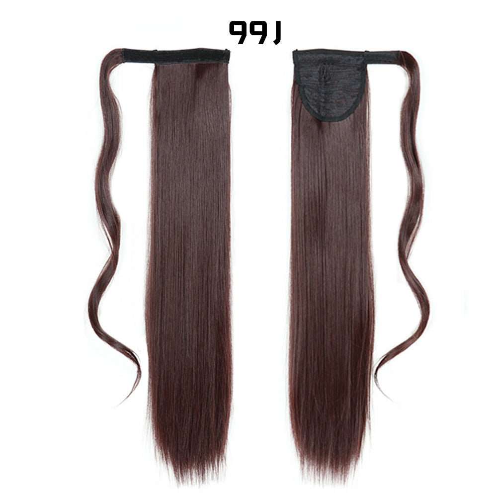 European And American Long Straight Hair Velcro Ponytail - AMIR BAGS INDIA PRIVATE LIMITED