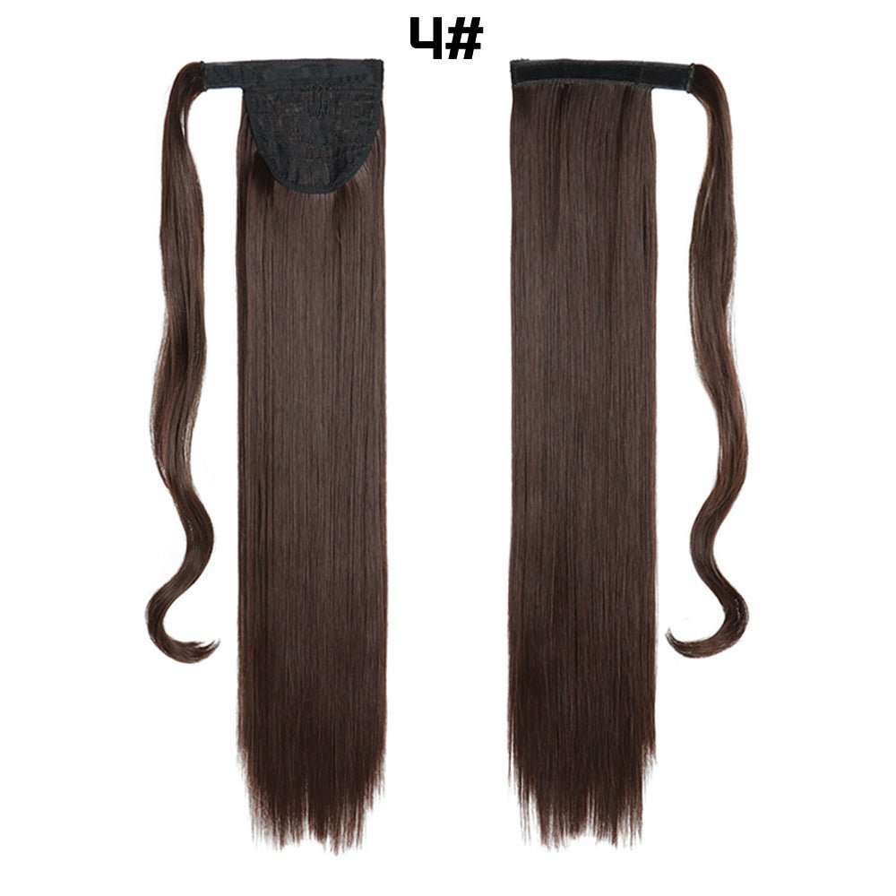 European And American Long Straight Hair Velcro Ponytail - AMIR BAGS INDIA PRIVATE LIMITED