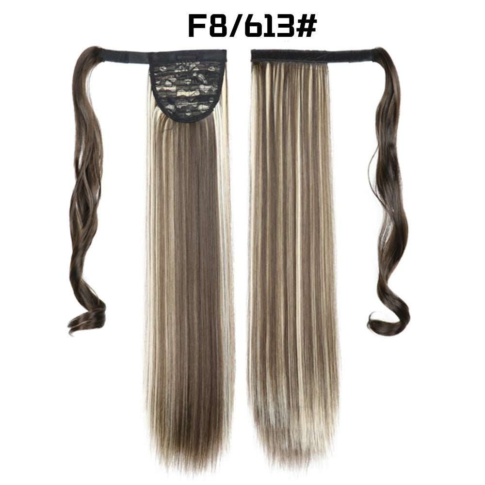 European And American Long Straight Hair Velcro Ponytail - AMIR BAGS INDIA PRIVATE LIMITED