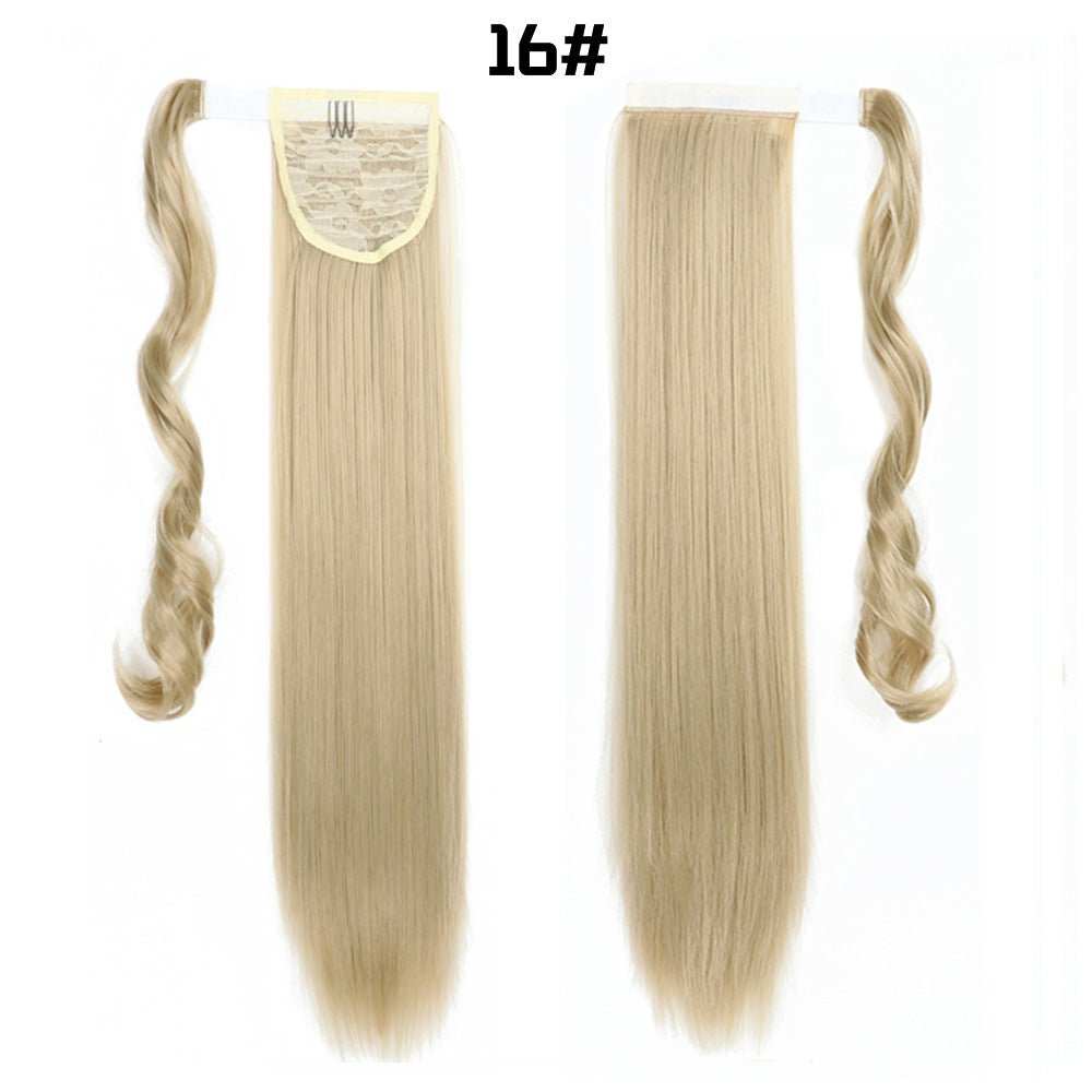 European And American Long Straight Hair Velcro Ponytail - AMIR BAGS INDIA PRIVATE LIMITED