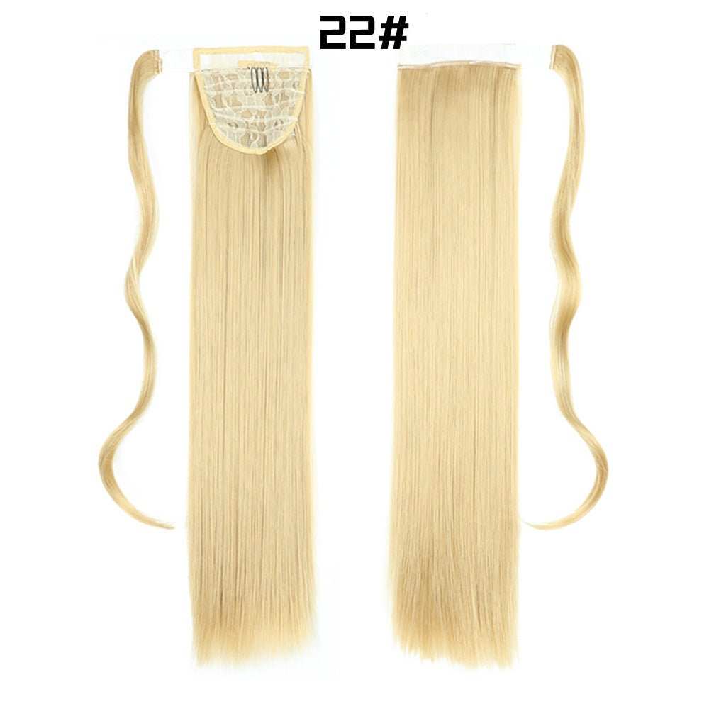 European And American Long Straight Hair Velcro Ponytail - AMIR BAGS INDIA PRIVATE LIMITED