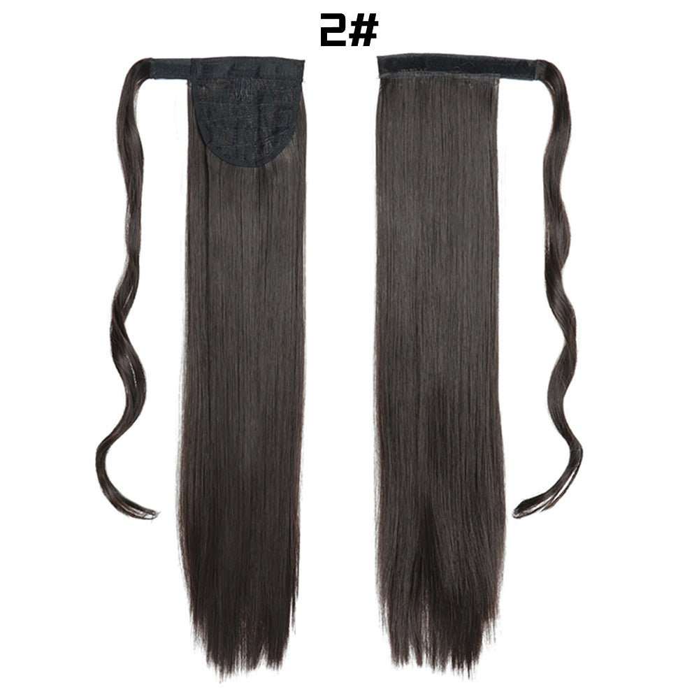 European And American Long Straight Hair Velcro Ponytail - AMIR BAGS INDIA PRIVATE LIMITED