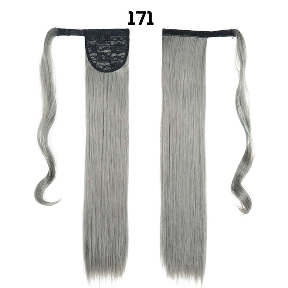 European And American Long Straight Hair Velcro Ponytail - AMIR BAGS INDIA PRIVATE LIMITED