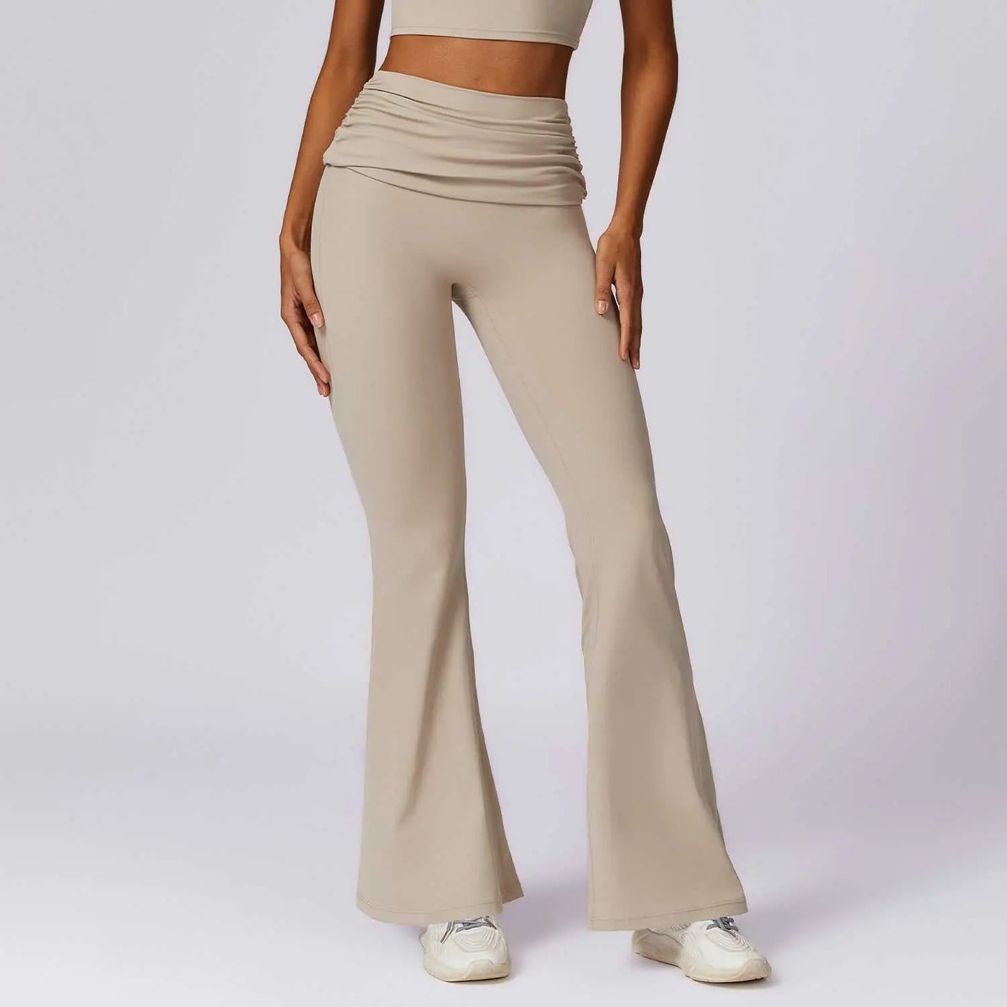 European And American Quick - dry Hip Raise Yoga Pants Nude Feel Casual Wide Leg - AMIR BAGS INDIA PRIVATE LIMITED