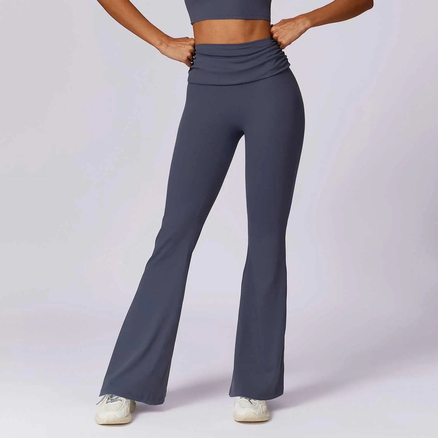 European And American Quick - dry Hip Raise Yoga Pants Nude Feel Casual Wide Leg - AMIR BAGS INDIA PRIVATE LIMITED