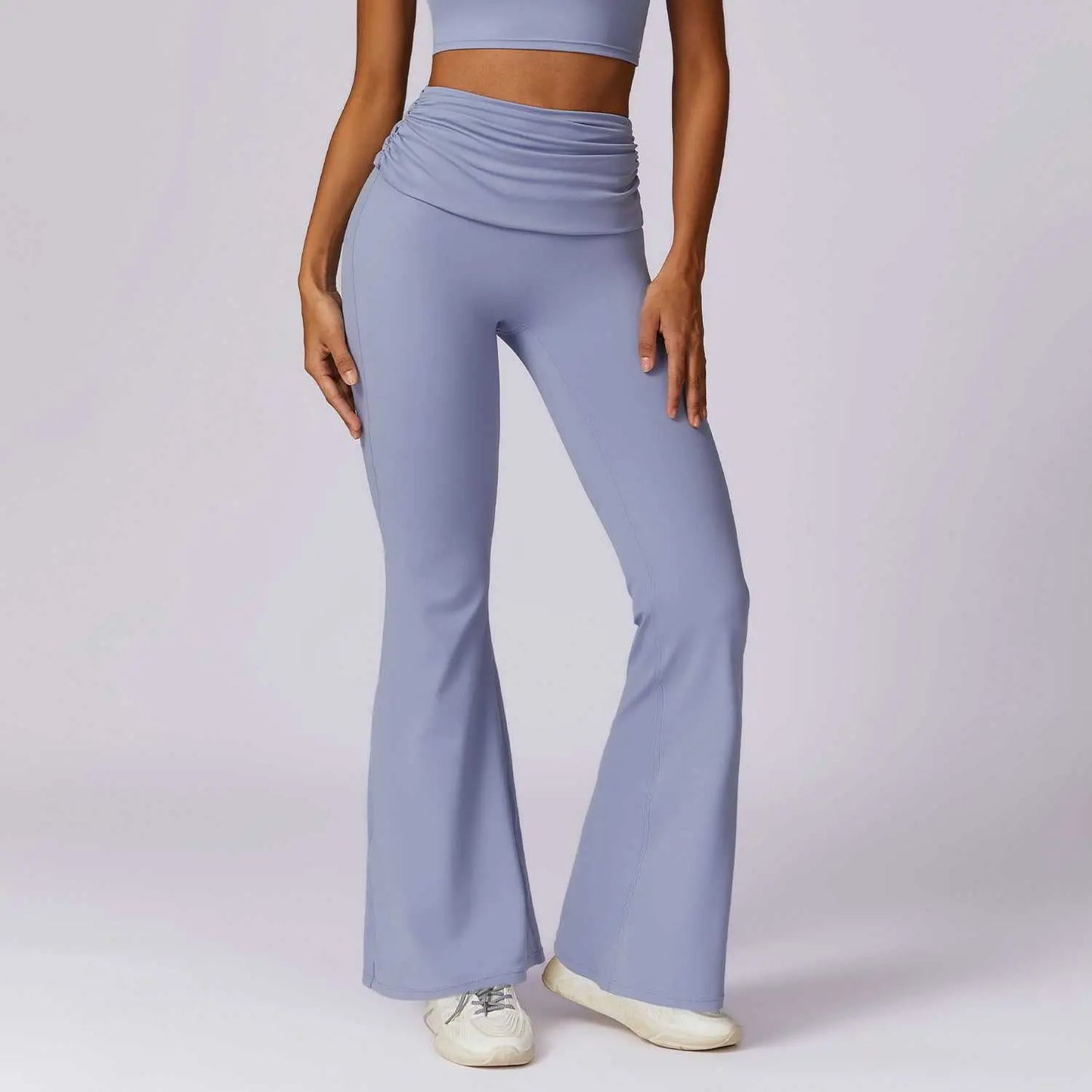 European And American Quick - dry Hip Raise Yoga Pants Nude Feel Casual Wide Leg - AMIR BAGS INDIA PRIVATE LIMITED