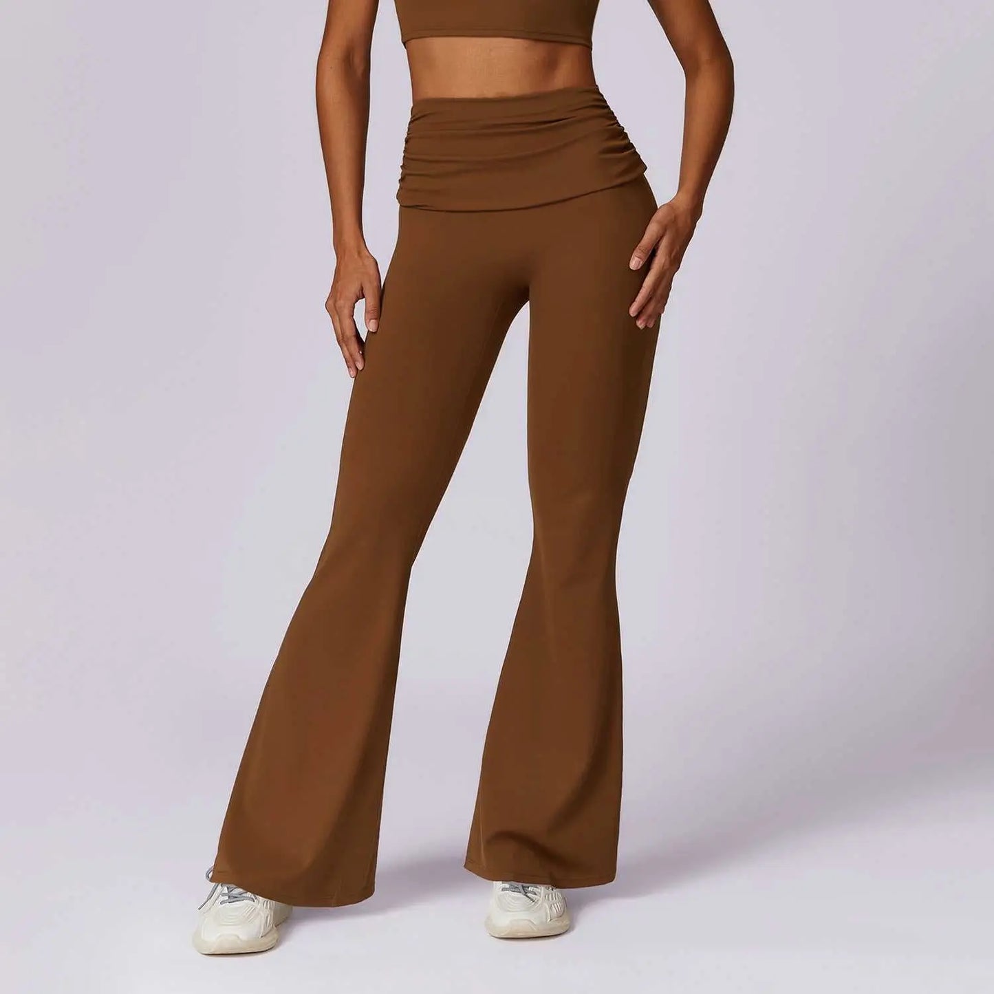 European And American Quick - dry Hip Raise Yoga Pants Nude Feel Casual Wide Leg - AMIR BAGS INDIA PRIVATE LIMITED