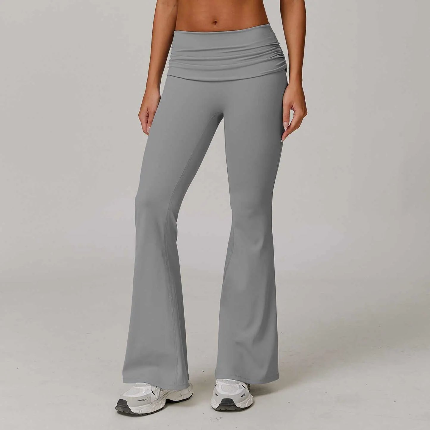 European And American Quick - dry Hip Raise Yoga Pants Nude Feel Casual Wide Leg - AMIR BAGS INDIA PRIVATE LIMITED