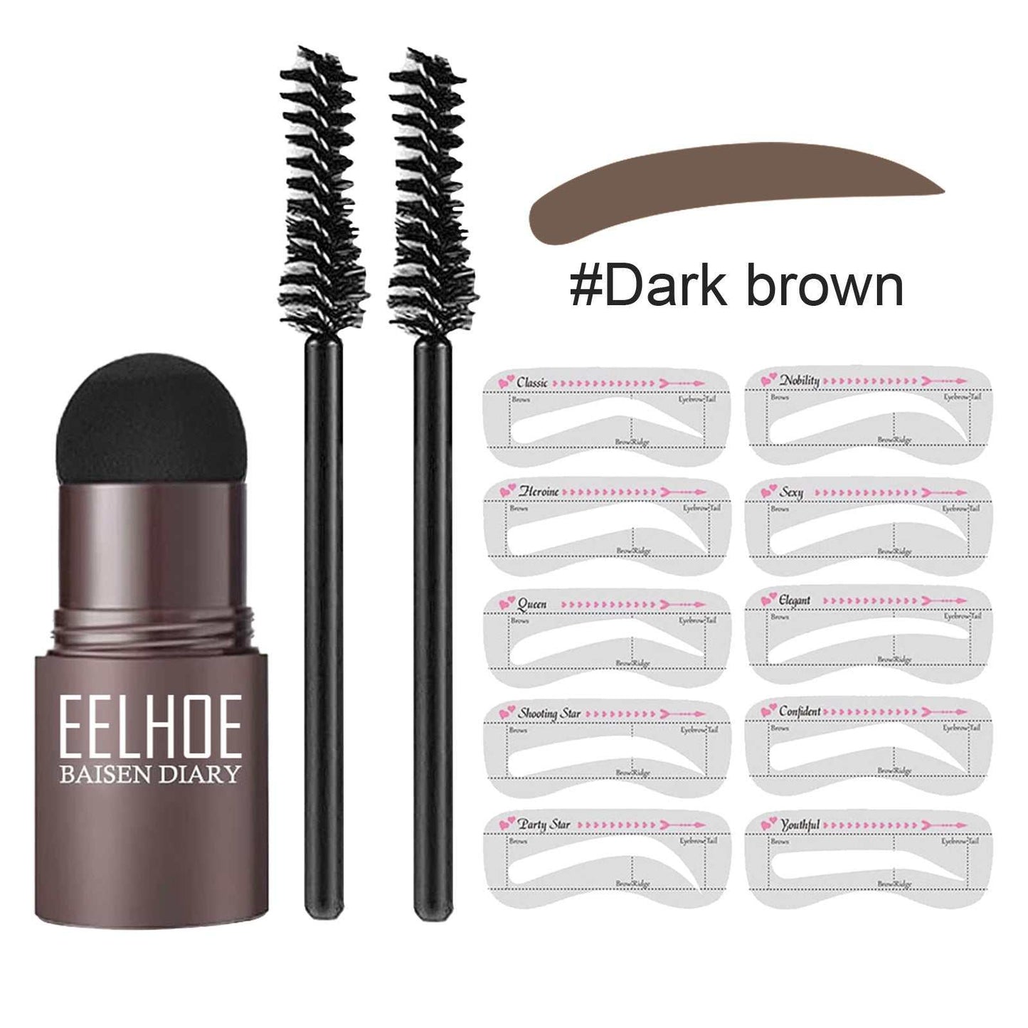 Eyebrow Stencil Set Makeup Eyebrow Powder - AMIR BAGS INDIA PRIVATE LIMITED