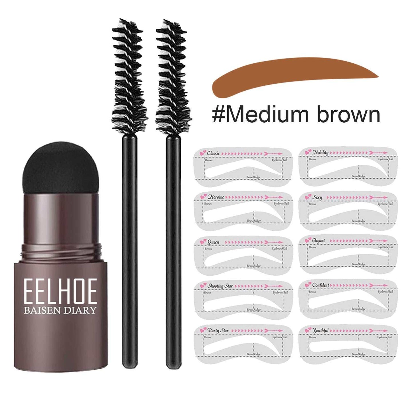 Eyebrow Stencil Set Makeup Eyebrow Powder - AMIR BAGS INDIA PRIVATE LIMITED