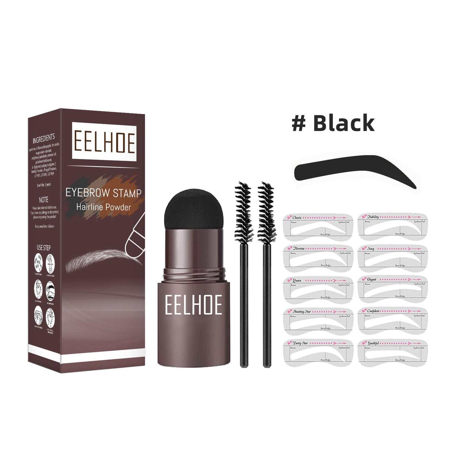 Eyebrow Stencil Set Makeup Eyebrow Powder - AMIR BAGS INDIA PRIVATE LIMITED