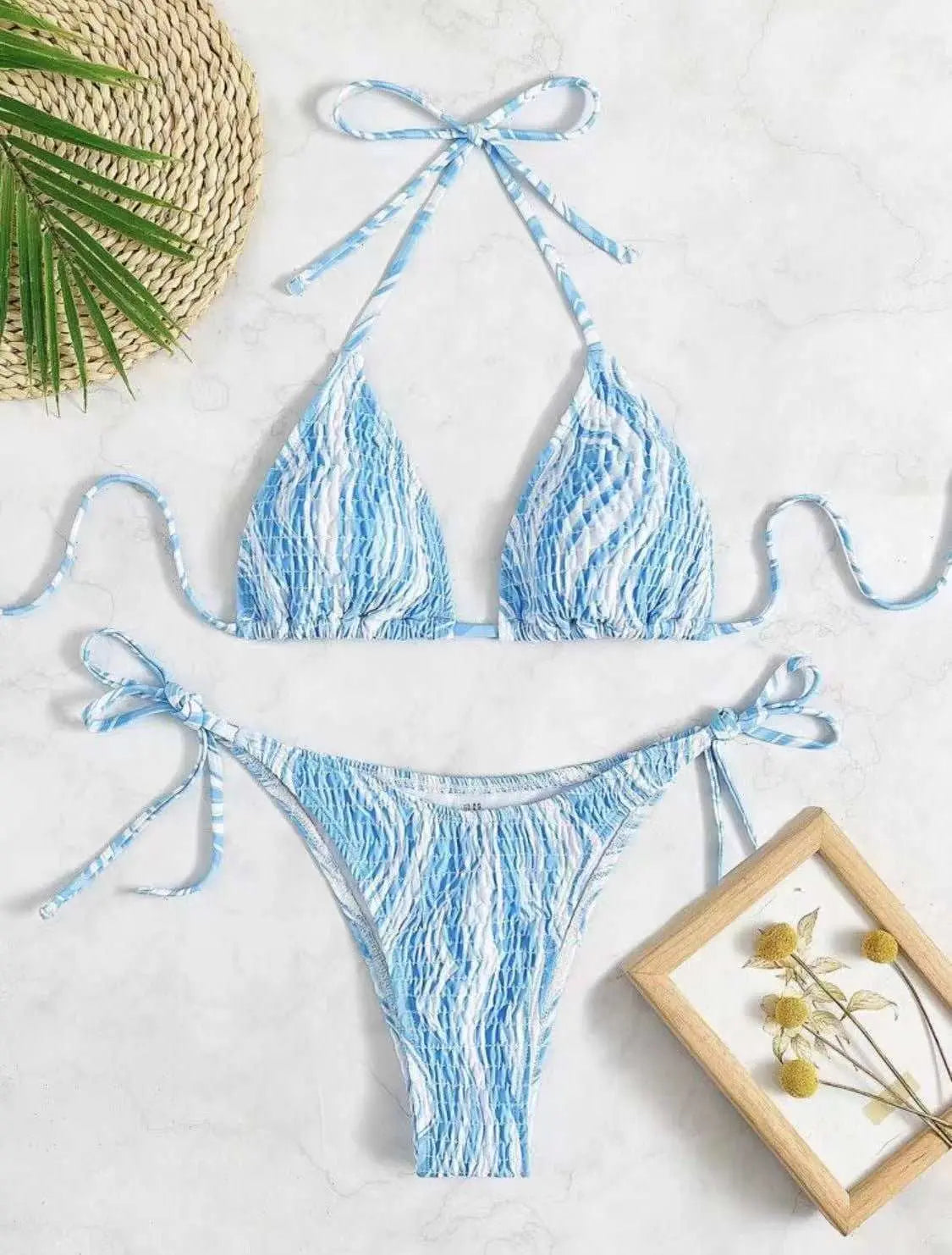 Factory In Stock Smocking Three - point Bikini Sexy Suit Lace - up Swimsuit - AMIR BAGS INDIA PRIVATE LIMITED