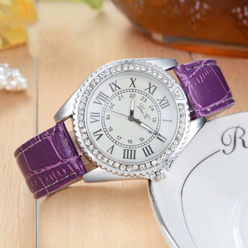 Fashion Belt Roman Scale Gear Watch For Women - AMIR BAGS INDIA PRIVATE LIMITED