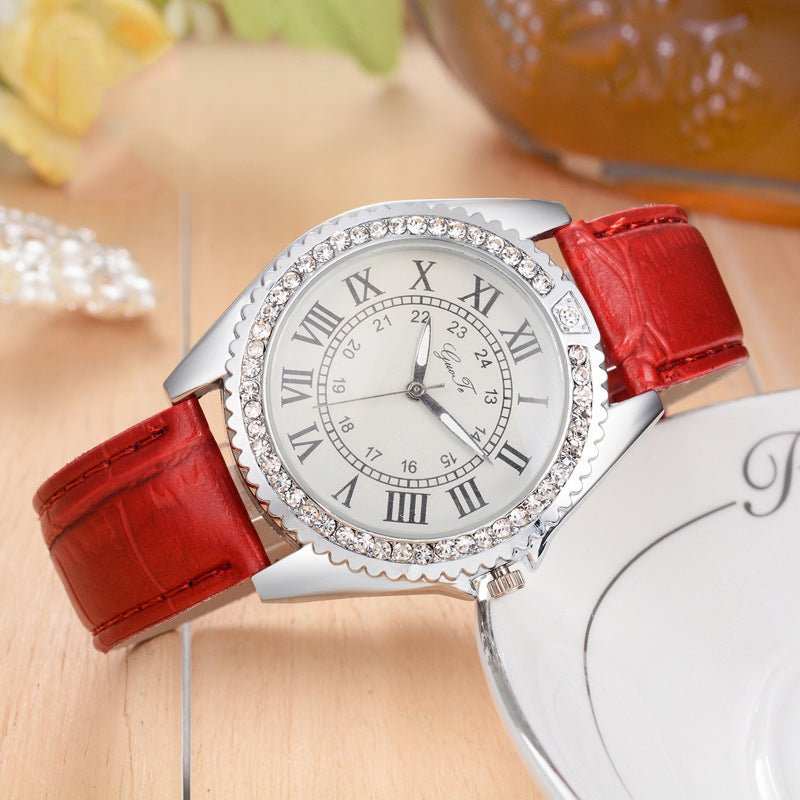 Fashion Belt Roman Scale Gear Watch For Women - AMIR BAGS INDIA PRIVATE LIMITED