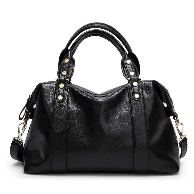 Fashion Boston Shoulder Bag Women's Handbags Retro Rivet Design Personalized Crossbody Bags - AMIR BAGS INDIA PRIVATE LIMITED