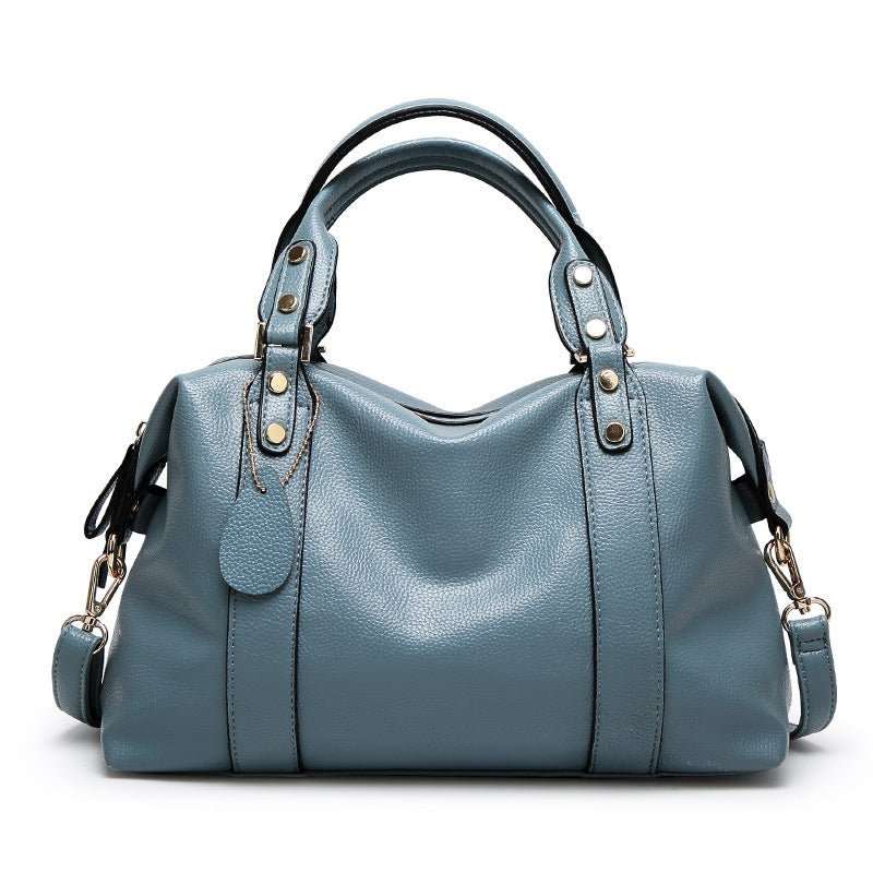 Fashion Boston Shoulder Bag Women's Handbags Retro Rivet Design Personalized Crossbody Bags - AMIR BAGS INDIA PRIVATE LIMITED